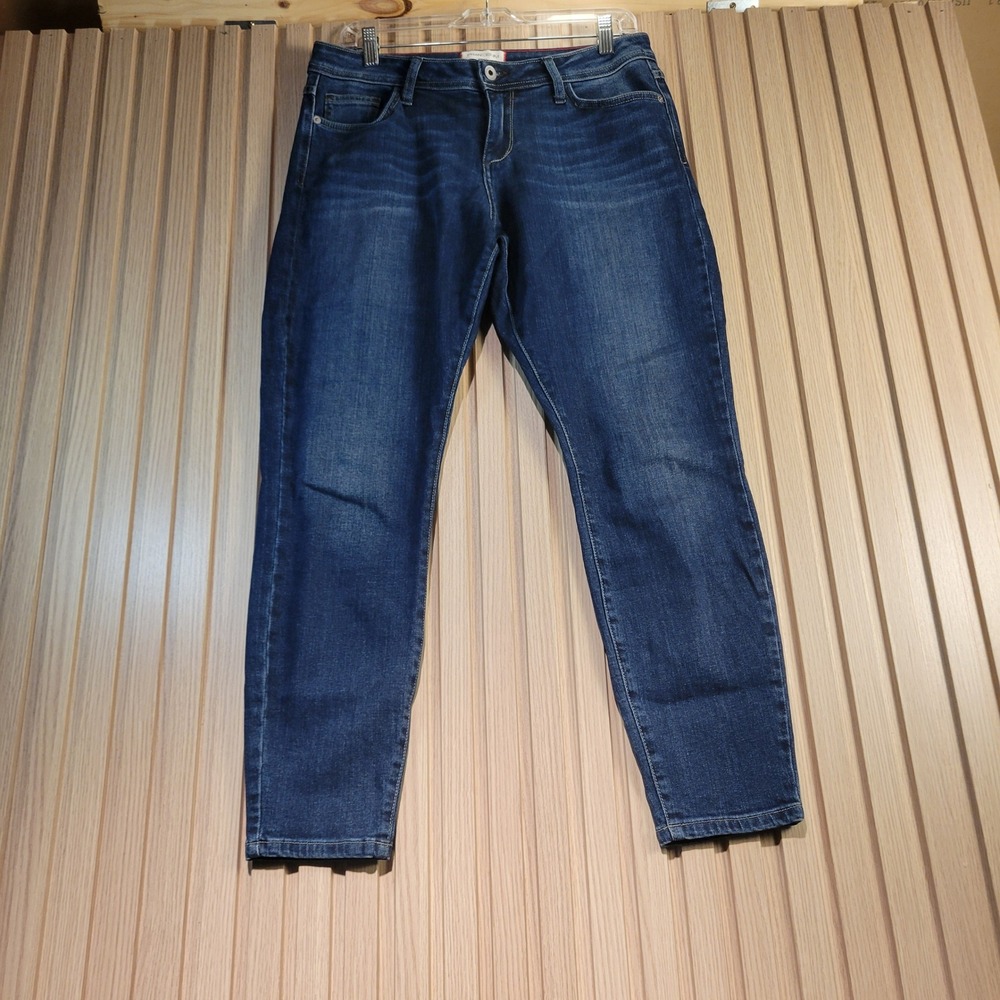 Fran Denim Kay Skinny Jeans Dark Wash Athletic Fit Stretch Size 30 Made in USA
